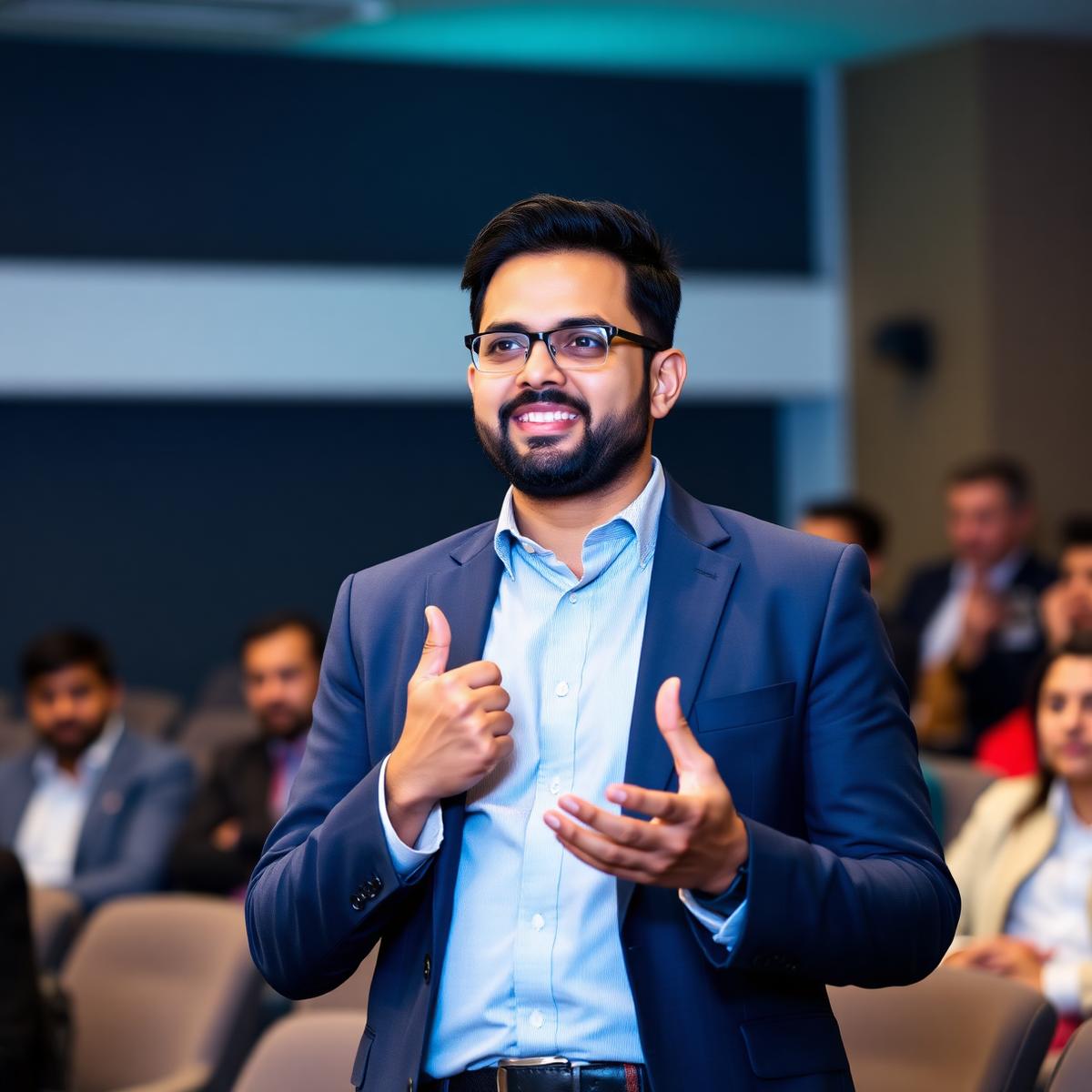 Aayush Bajaj mentoring finance students at ABC